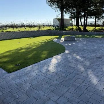 Custom paver walkway